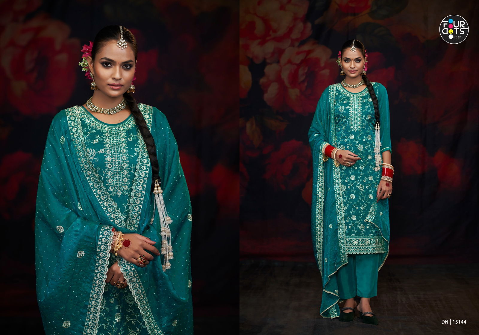 Antara By Four Dots Viscose Silk Salwar Kameez Wholesale Price In Surat